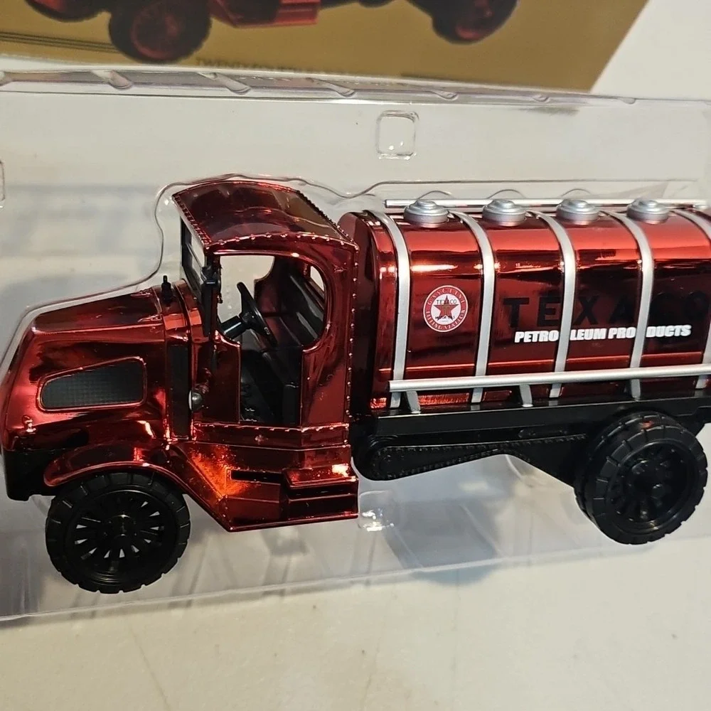 TEXACO 1918 MACK AC TANKER DELIVERY TRUCK RED CHROME EDITION - #24 in Series